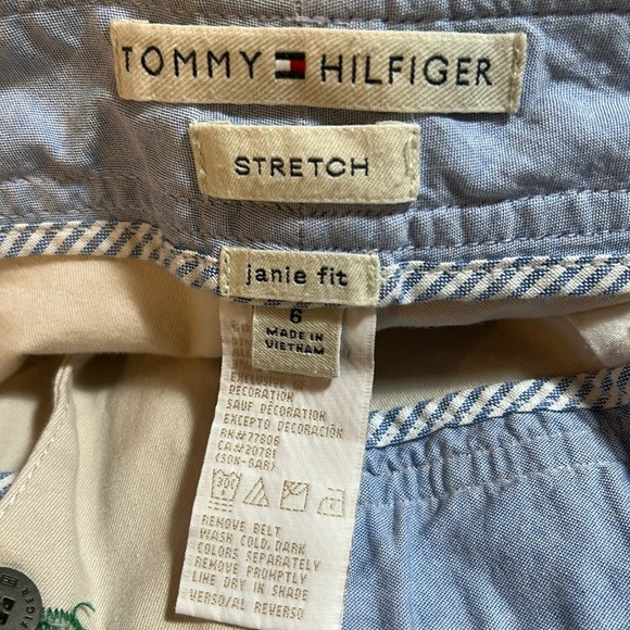 Tommy Hilfiger Stretch Janie Fit Women’s Cropped Khaki Chino Style Pants Size 6 - Picture 3 of 5